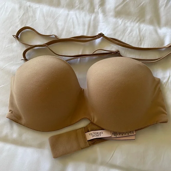 Intimates & Sleepwear, Victoria Secret Body By Victoria Line Strapless  Nude Bra Size 32c